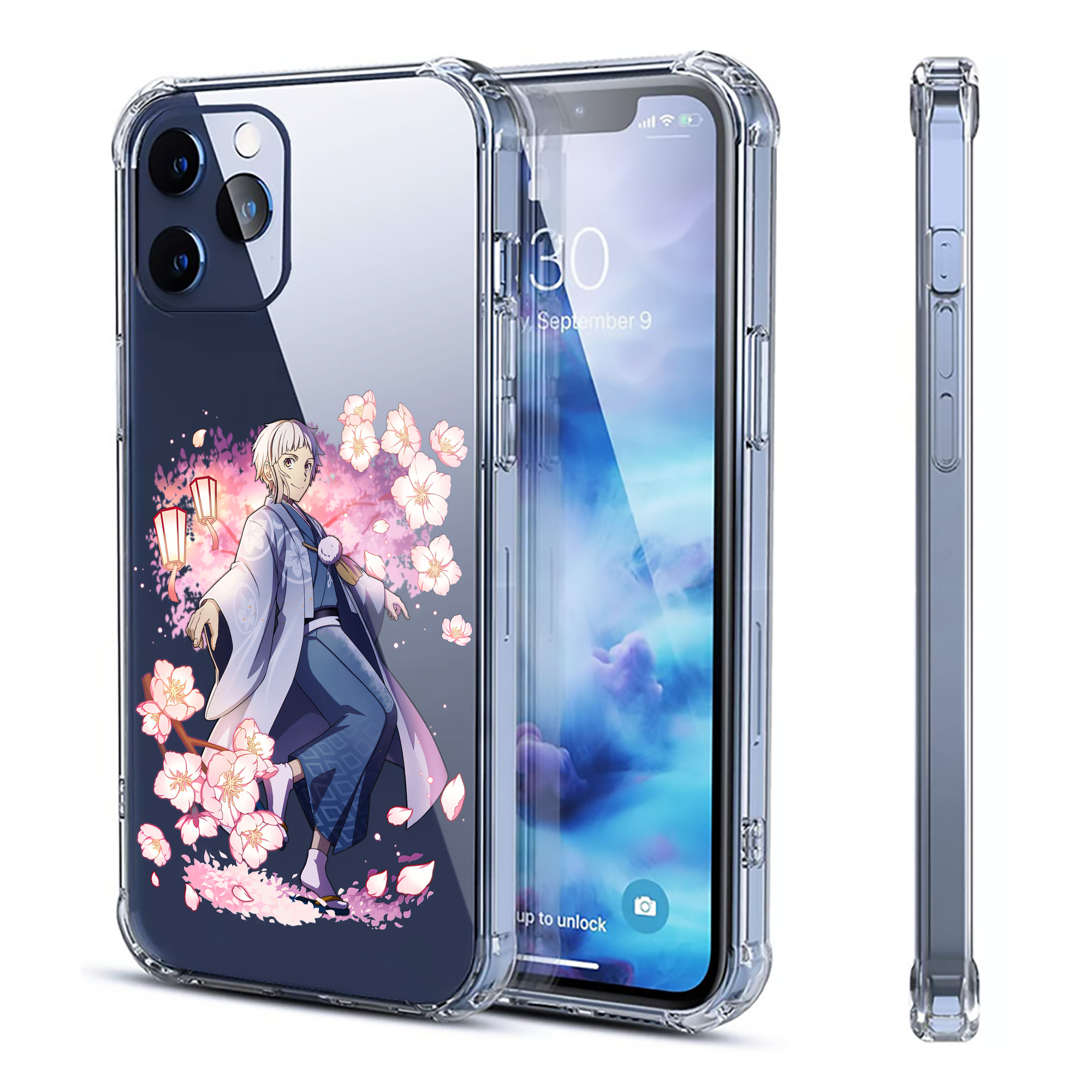 （画像用） 文豪ストレイドッグス Bungo Stray Dogs 【iPhone 12シリーズ対応】透明スマホケース（クリアソフトケース）